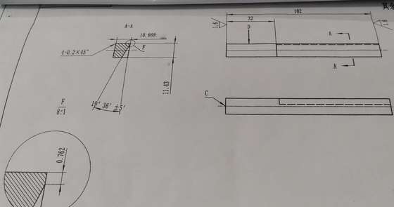 Λεπίδα κοπτών εργαλείων καρβιδίου με το επίστρωμα DURANA για την τέμνουσα μηχανή εργαλείων Gleason